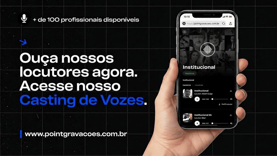 Casting de Vozes — Locutores Point Gravações
